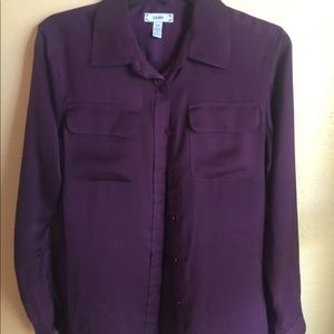 Pretty purple button up blouse